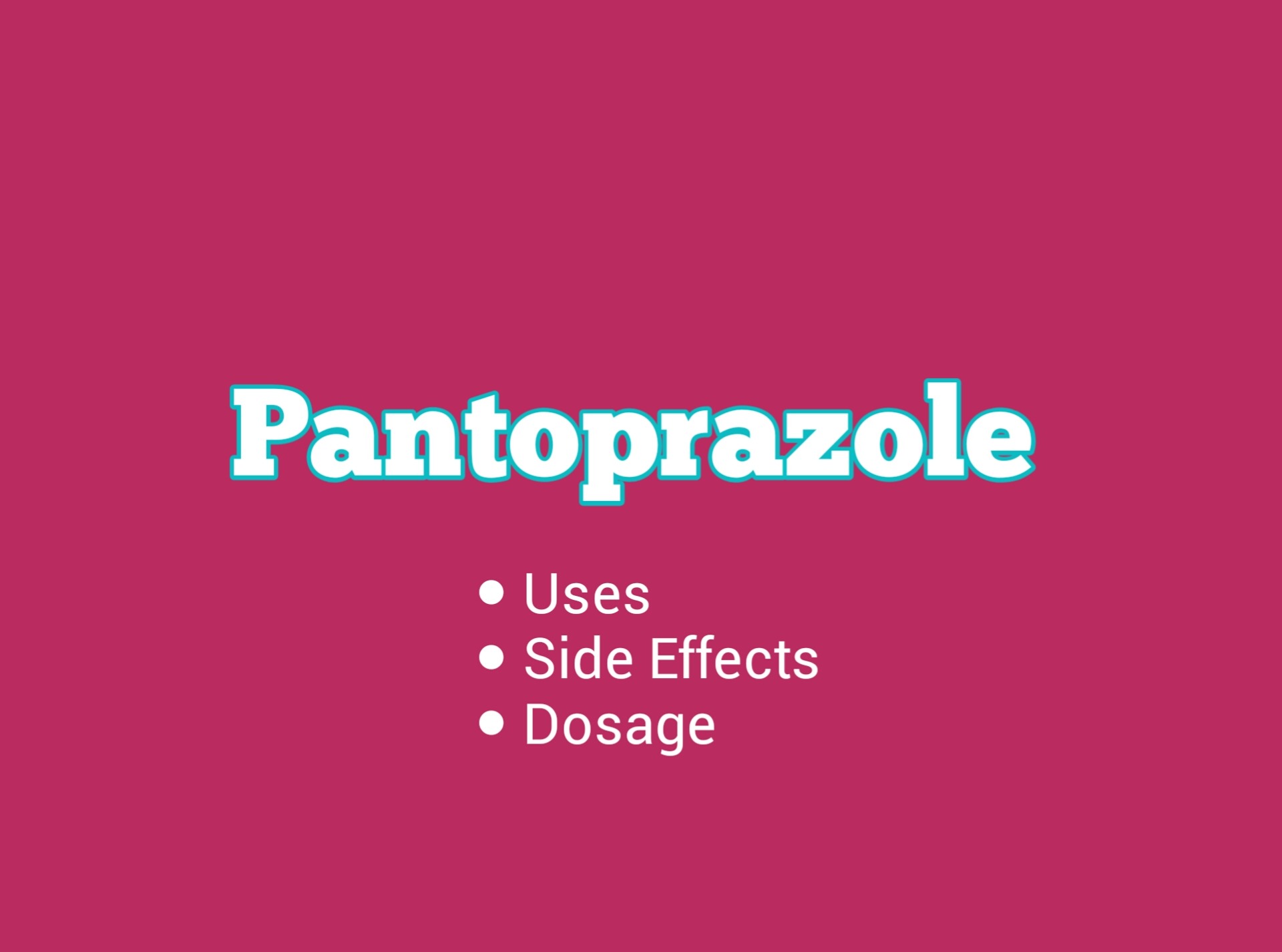 pantoprazole side effects