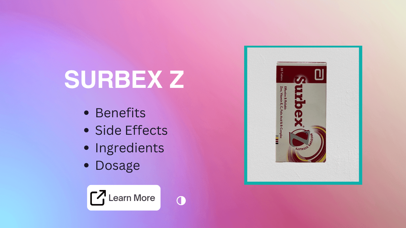 Surbex Z Tablet Uses, Side Effects, Dosage, Ingredients & More | DrugsBank